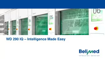 WD 290 IQ  Intelligence Made Easy  WD 290 IQ    Intuitive, easy to use 10.4 touch screens