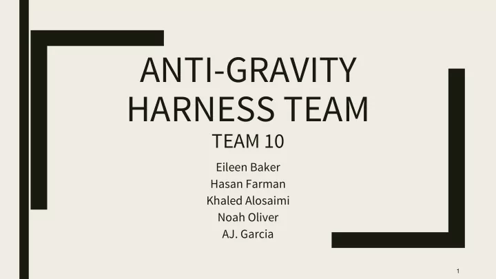 anti gravity harness team