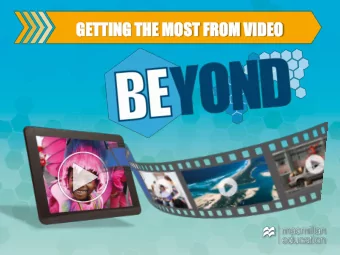 GE  GETT  TTIN  ING  G TH  THE MOST  ST FR  FROM VID  IDEO  GETT  GE  TTIN  ING  G TH  THE MOST  ST