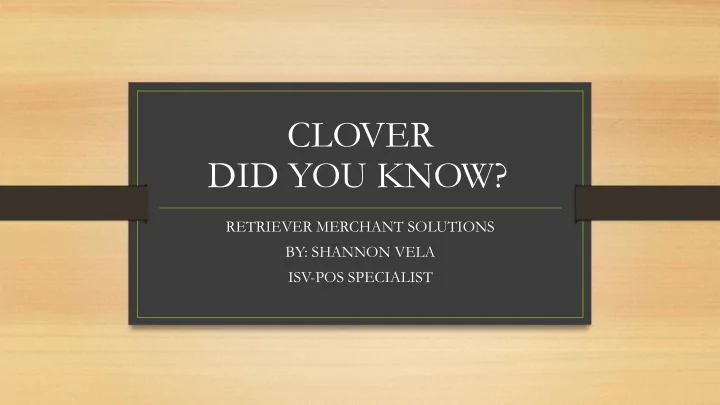 clover
