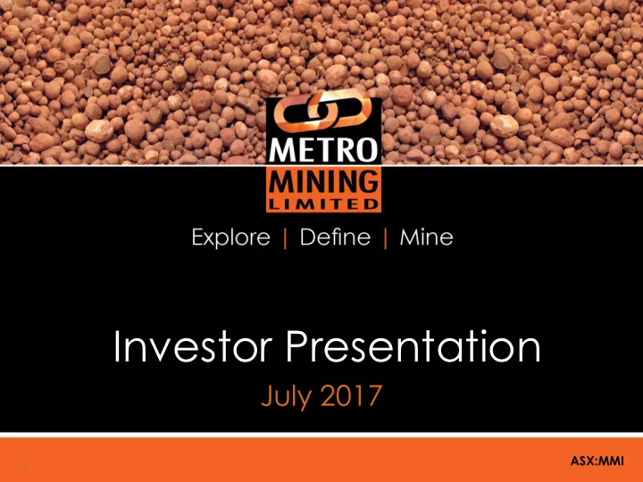 investor presentation