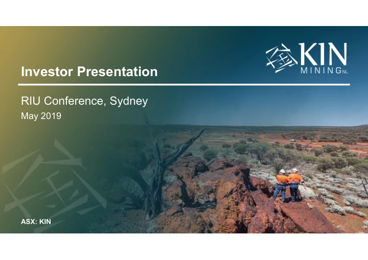 investor presentation