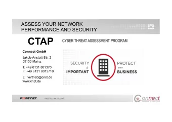 CTAP  Connect GmbH  Jakob-Anstatt-Str. 2  55130 Mainz  T: +49 6131 801370  F: +49 6131 8013710  E: