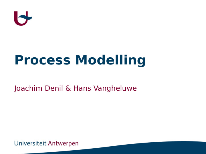 process modelling