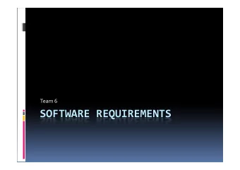 SOFTWARE REQUIREMENTS  1. Introduction  Elicitation  Analysis  Specification