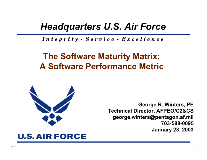 headquarters u s air force