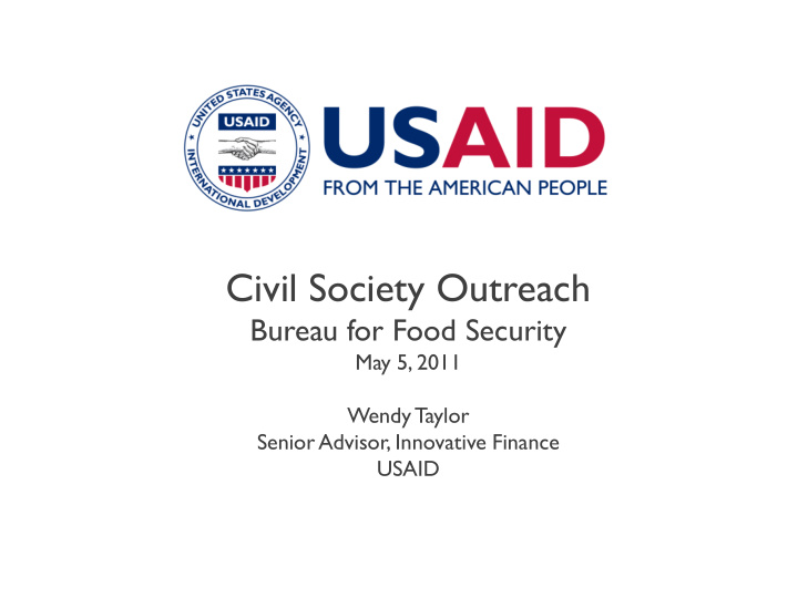 civil society outreach