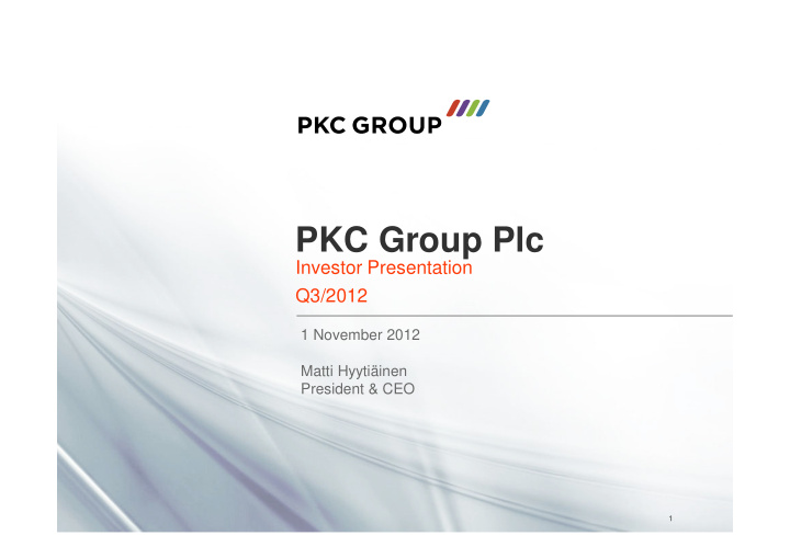 pkc group plc