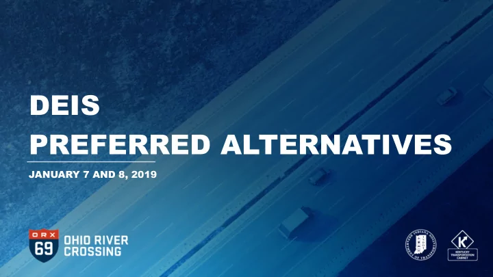 deis preferred alternatives