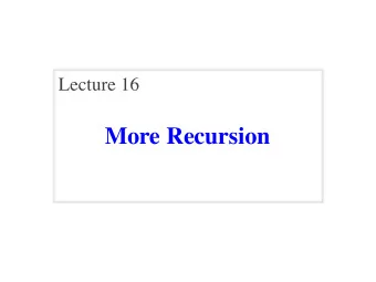 More Recursion  Announcements for This Lecture  Prelim 1  Assignments and Labs  Prelim 1 back