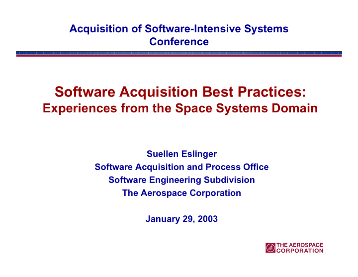 software acquisition best practices