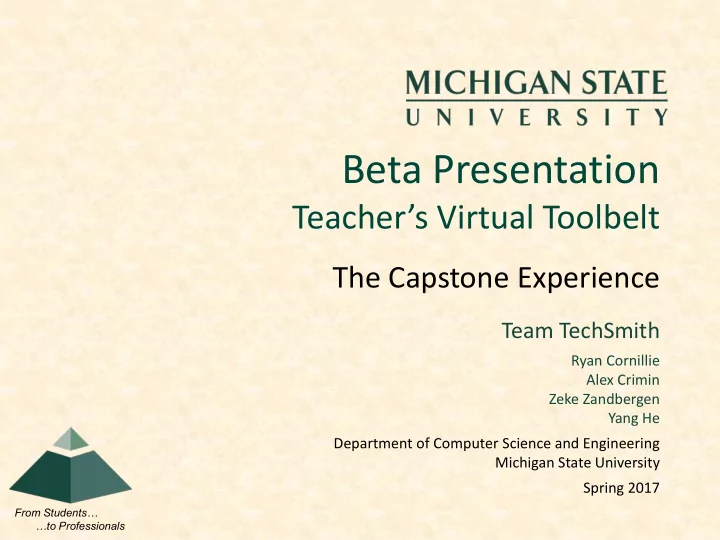beta presentation
