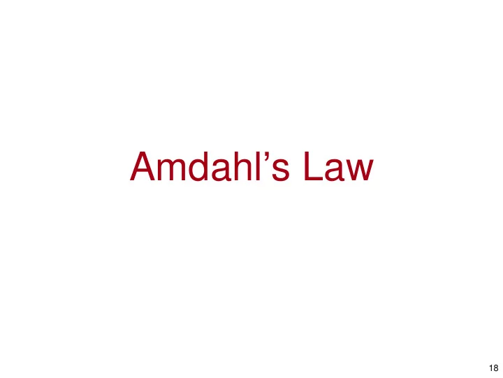 amdahl s law