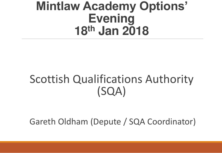 scottish qualifications authority sqa