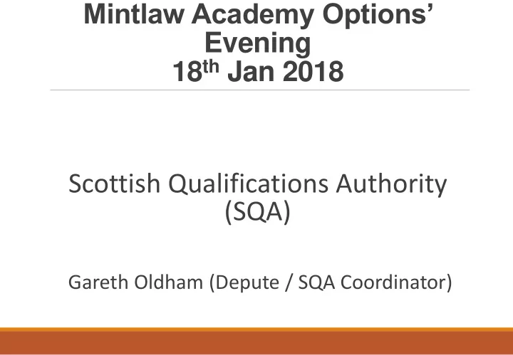 scottish qualifications authority sqa