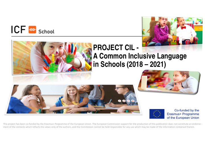 project cil a common inclusive language in schools 2018