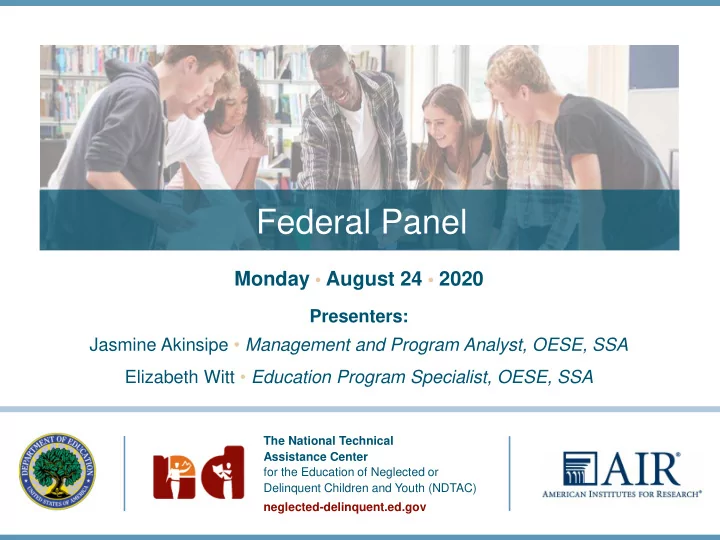 federal panel