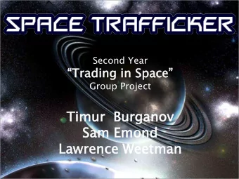 Tim  imur Burg  rgano  anov  Sa  Sam Em  Emond  Lawre  rence  nce Weetma  man  Whats in a name?