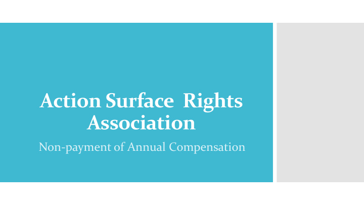 action surface rights association