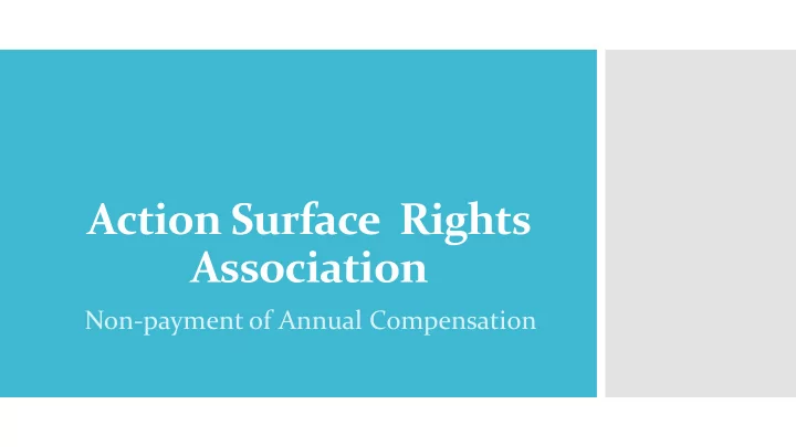 action surface rights association