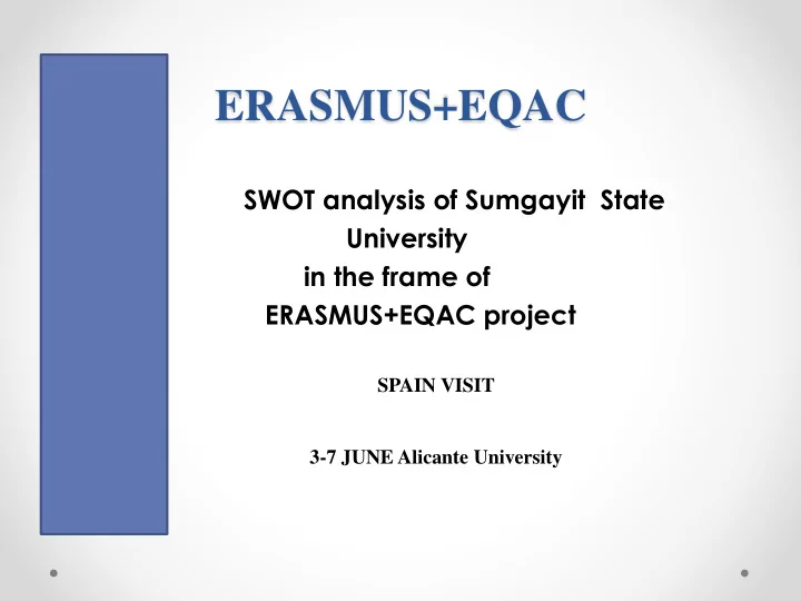 erasmus eqac