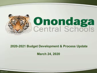2020-2021 Budget Development &amp; Process Update  March 24, 2020  Strategic Goals  Strategic Goals