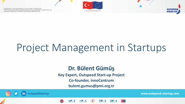 project management in startups