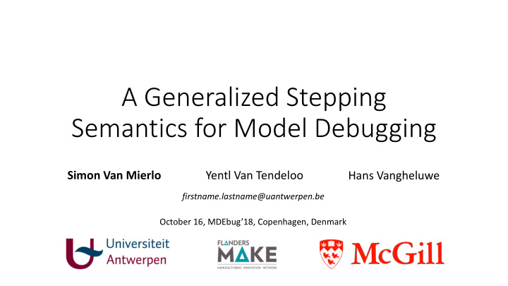 semantics for model debugging