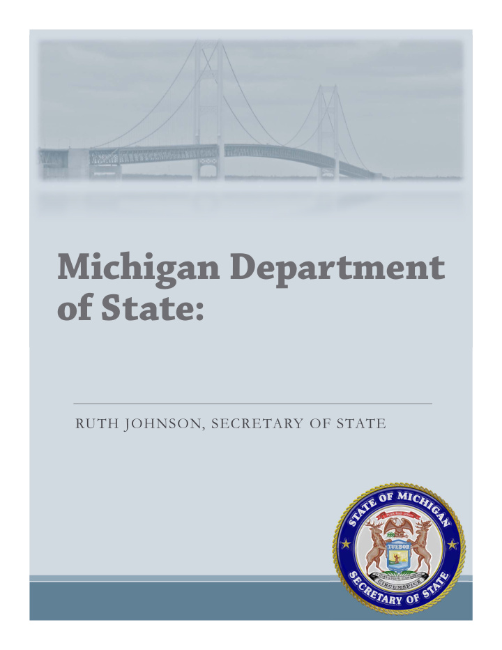 michigan department of state
