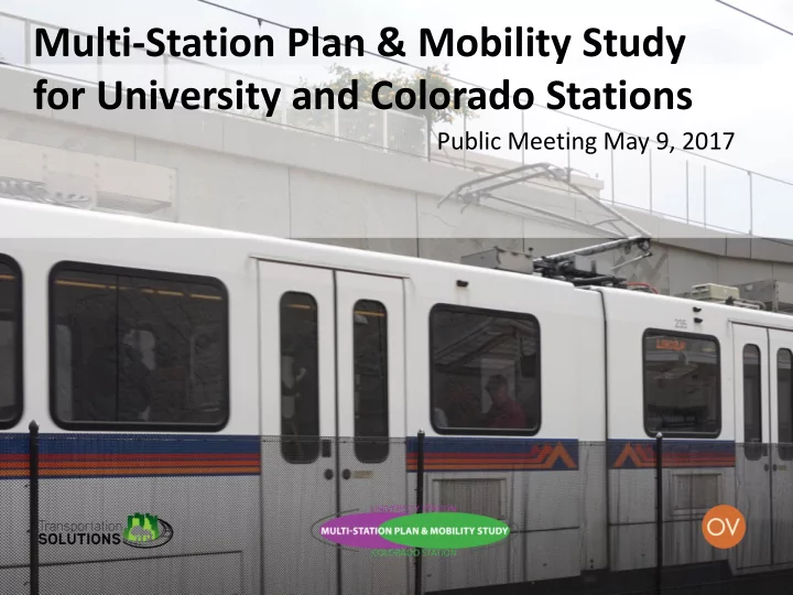 multi station plan mobility study for university and