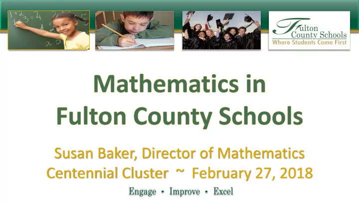susan baker director of mathematics