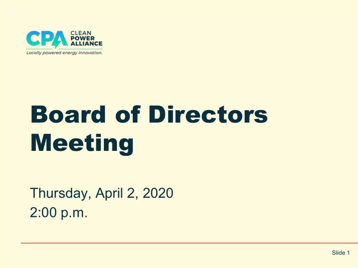 board of directors meeting