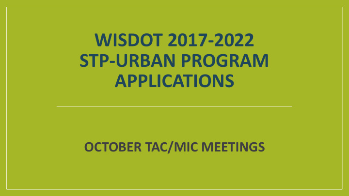 wisdot 2017 2022