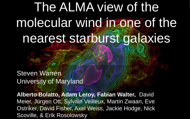 the alma view of the molecular wind in one of the nearest