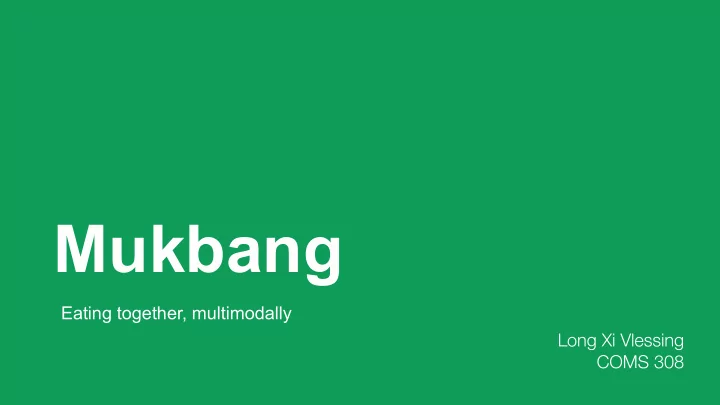 mukbang