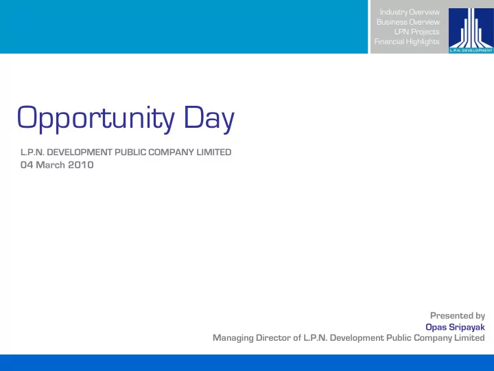 opportunity day