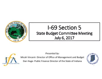 I  I  I  I-  -  -69 Section 5  -  69 Section 5  69 Section 5  69 Section 5  State Budget Committee