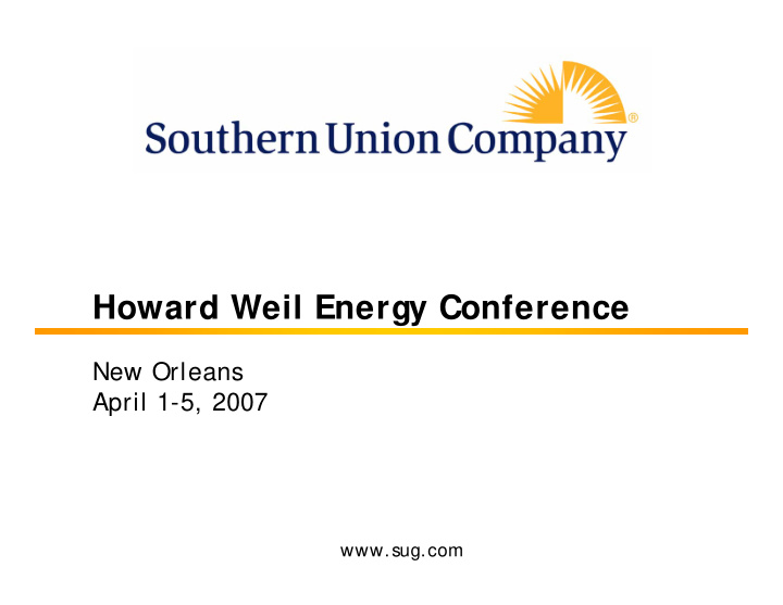 howard weil energy conference