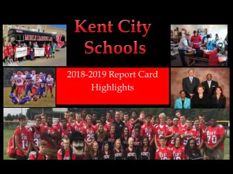 Highlights  Grade/Subject  2019 %  2018 % 5 th ELA  79.5  82 4 th ELA  72.5  80 3 rd ELA  70.7  66