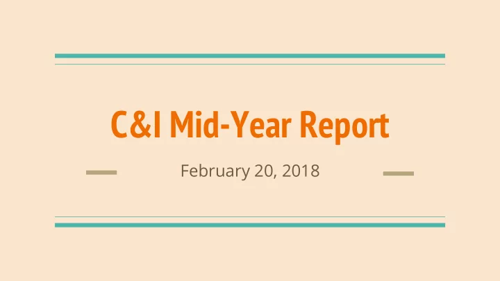 c i mid year report