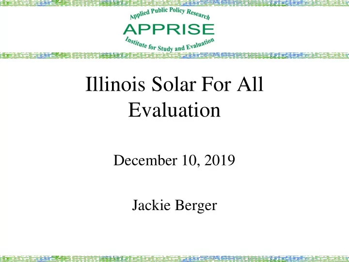 evaluation
