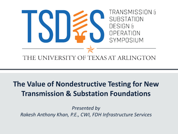 the value of nondestructive testing for new transmission