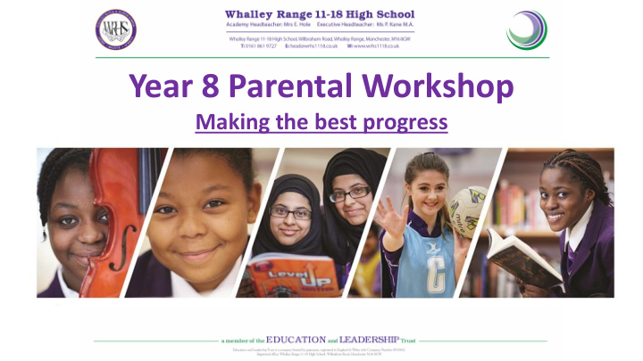 year 8 parental workshop