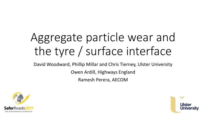 aggregate particle wear and