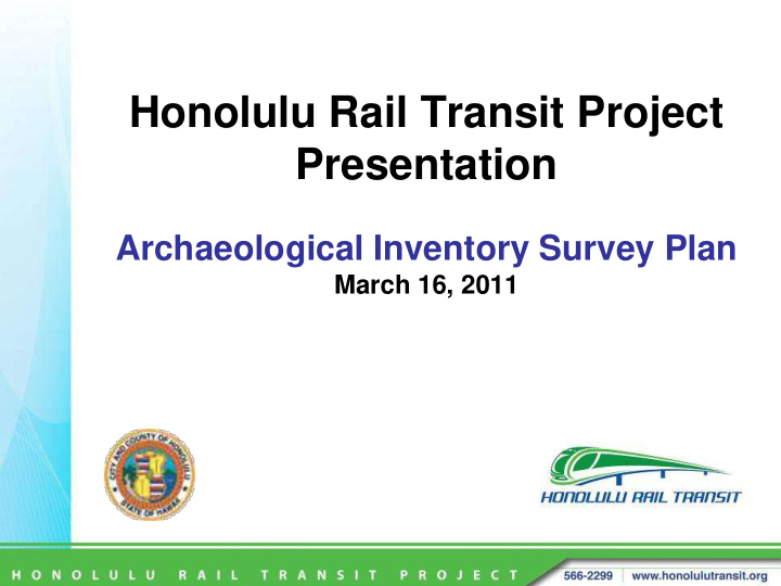 honolulu rail transit project presentation