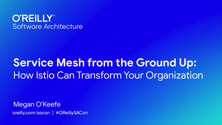 service mesh from the ground up