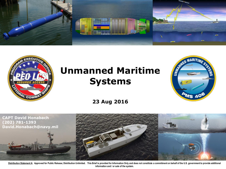 unmanned maritime systems