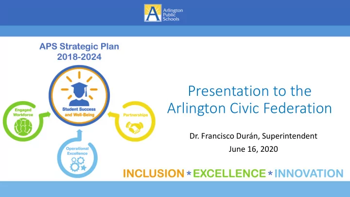 presentation to the arlington civic federation