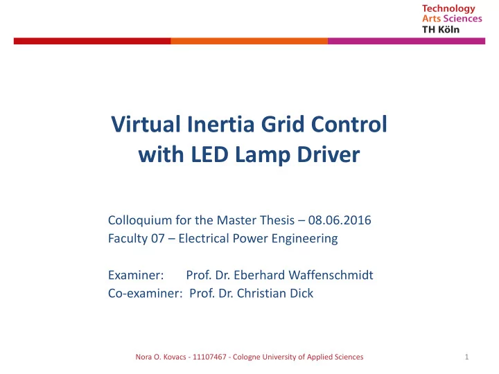 virtual inertia grid control with led lamp driver