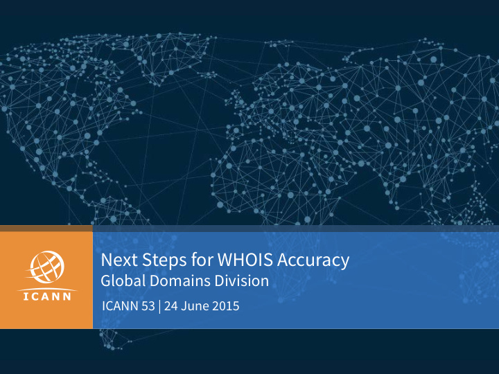 next steps for whois accuracy